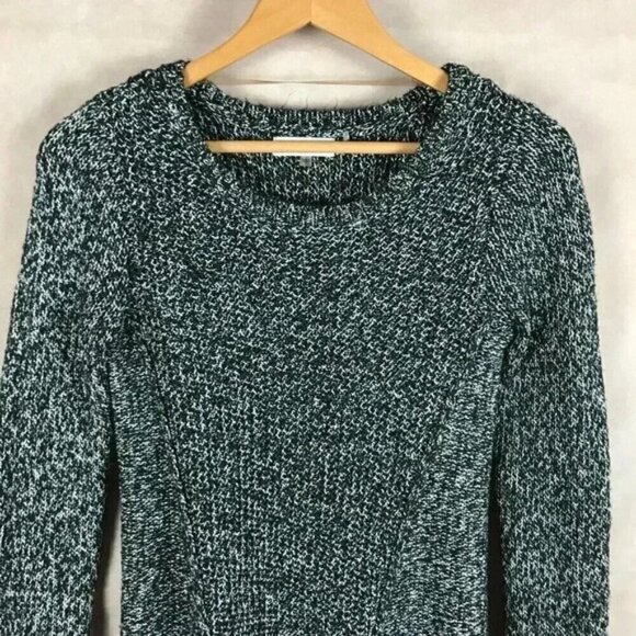 Women’s CALVIN KLEIN Black Melange Tunic Sweater Size Small - Picture 3 of 6